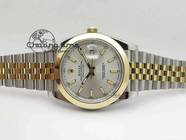 Best AAA Replica Sites On Dial Noob Silver Jubilee YG 126303 A 41mm Wrapped 1:1 Compact SS YG 3764 Bracelet Best Edition DateJust 0116